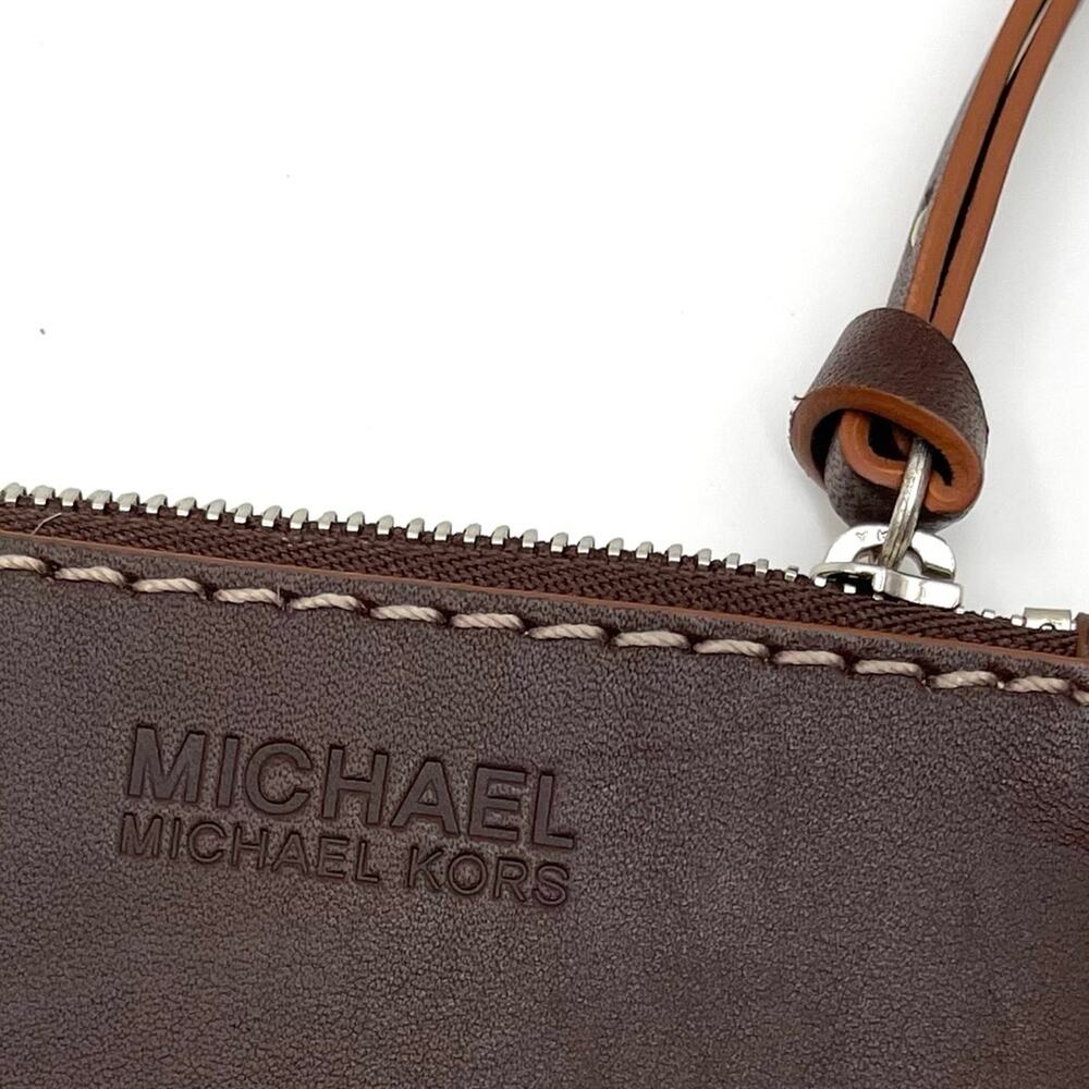 Michael Kors fuschia Suede authentic shearling  Shoulder MINI Bag leather handle - Picture 5 of 9